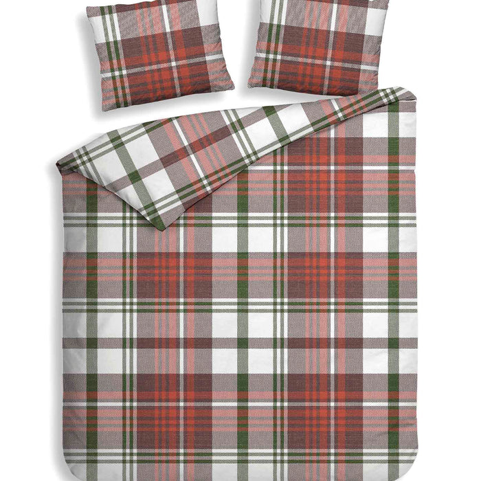 Heckett Lane Dekbedovertrek Flanel Kabil - multi