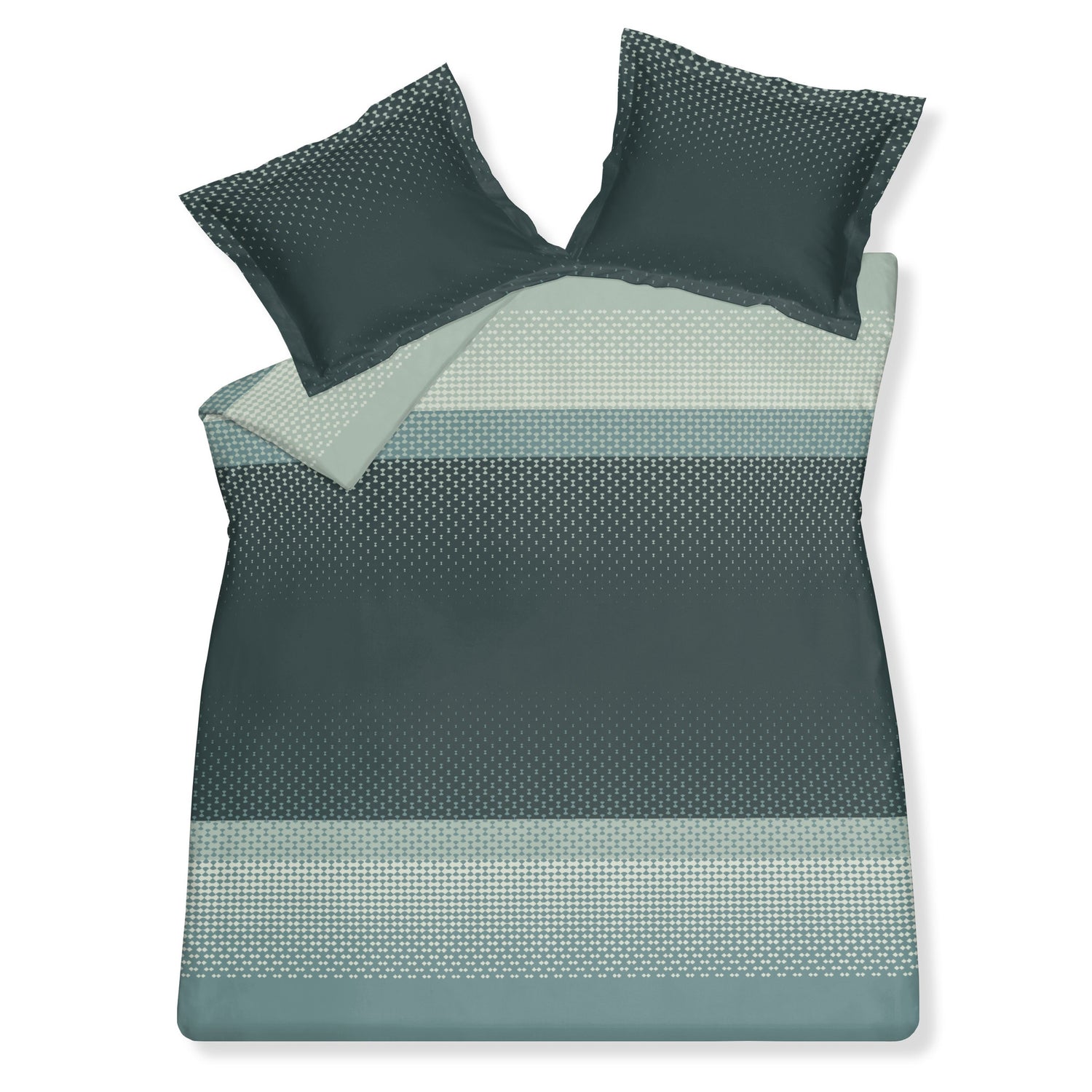 Vandyck Dekbedovertrek RHINESTONE Earth Green 240x220 cm