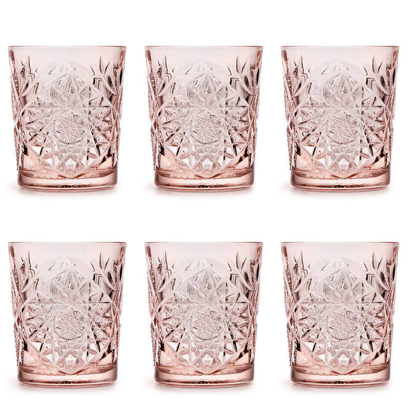 Libbey Drinkglas Hobstar Coral Pink 0,35 L - 6 st.
