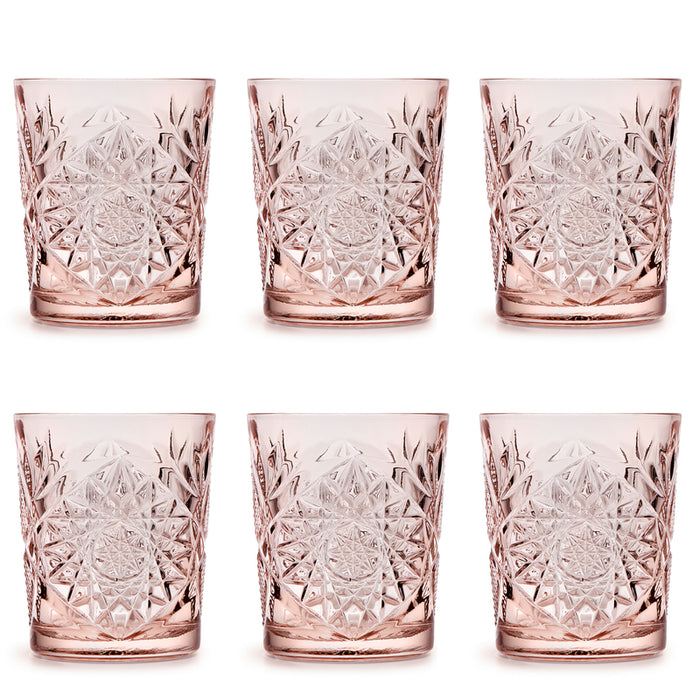 Libbey Drinkglas Hobstar Coral Pink 0,35 L - 6 st.