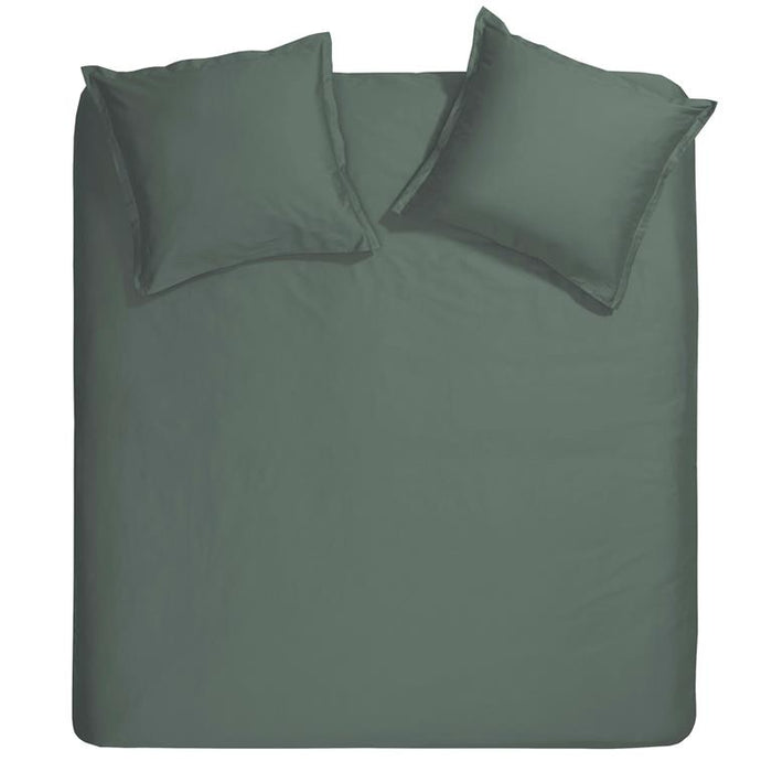 Cinderella Uni Katoensatijn Dekbedovertrek 260 x 200|220 cm - Groen