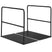 QUVIO Boekenstandaard metaal 1 paar - Zwart