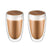 Krumble Latte Macchiato glas dubbelwandig 400ml - set van 2