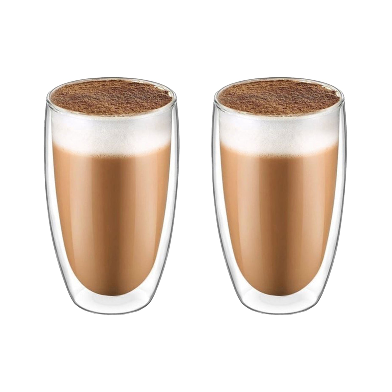 Krumble Latte Macchiato glas dubbelwandig 400ml - set van 2