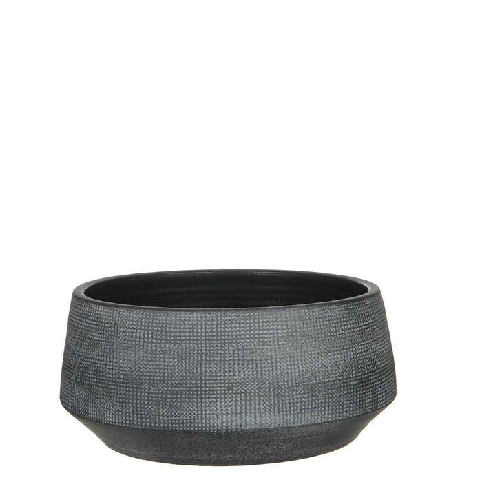 Mica Decorations guido ronde schaal grijs maat in cm: 14 x 28 - GRIJS