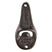 Clayre & Eef Flesopener 10x5x4 cm Bruin Ijzer Open here Bieropener