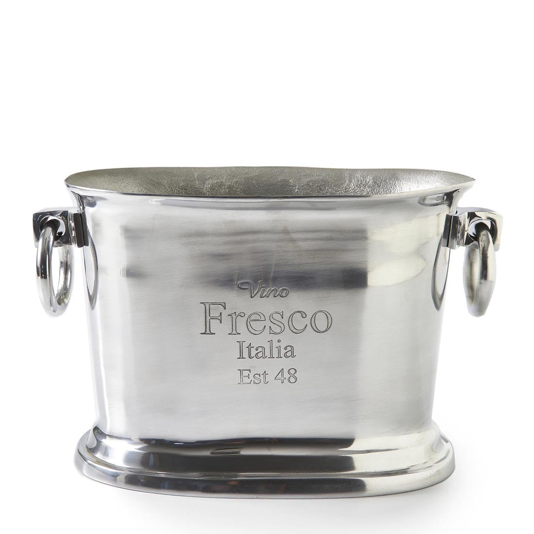 Rivièra Maison - Elegante Wijnkoeler in Zilver van Aluminium met Afmetingen 39x20x25 cm