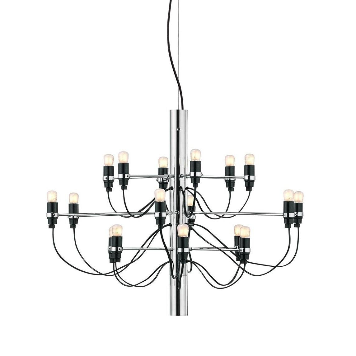 2097|18 by Gino Sarfatti kroonluchteropaal chroom