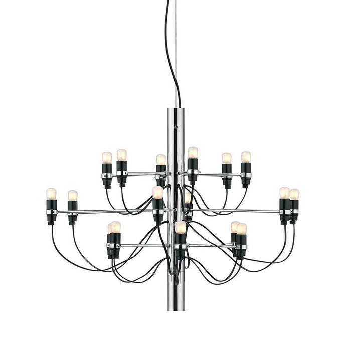 2097|18 by Gino Sarfatti kroonluchteropaal chroom