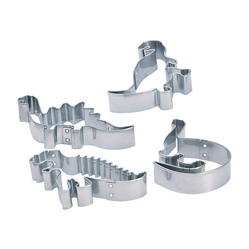 KitchenCraft - Set van 4 dinosaurus uitstekers - Let's Make | Kitchen