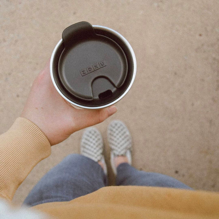 Zoku - Thermosbeker RVS, 350 ml, Turquoise, 3-in-1 - Zoku