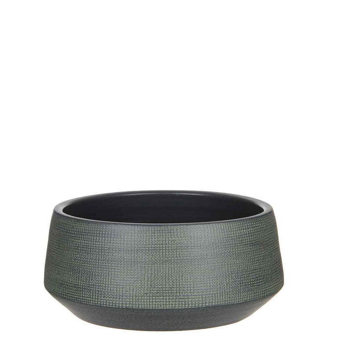 Mica Decorations guido ronde schaal donkergroen maat in cm: 14 x 28
