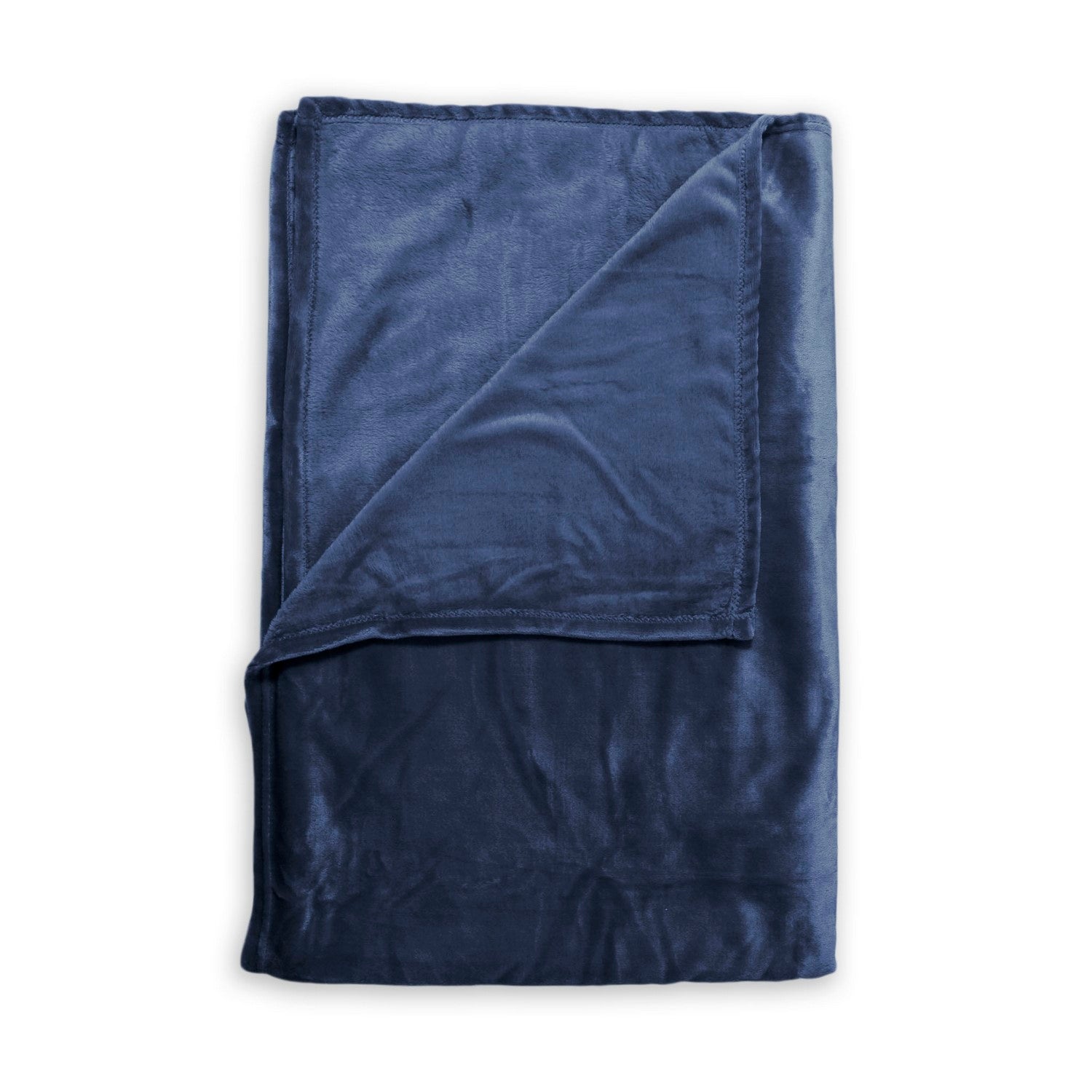 Zo Home Flanel Fleece Plaid Cara - indigo blue - 140x200