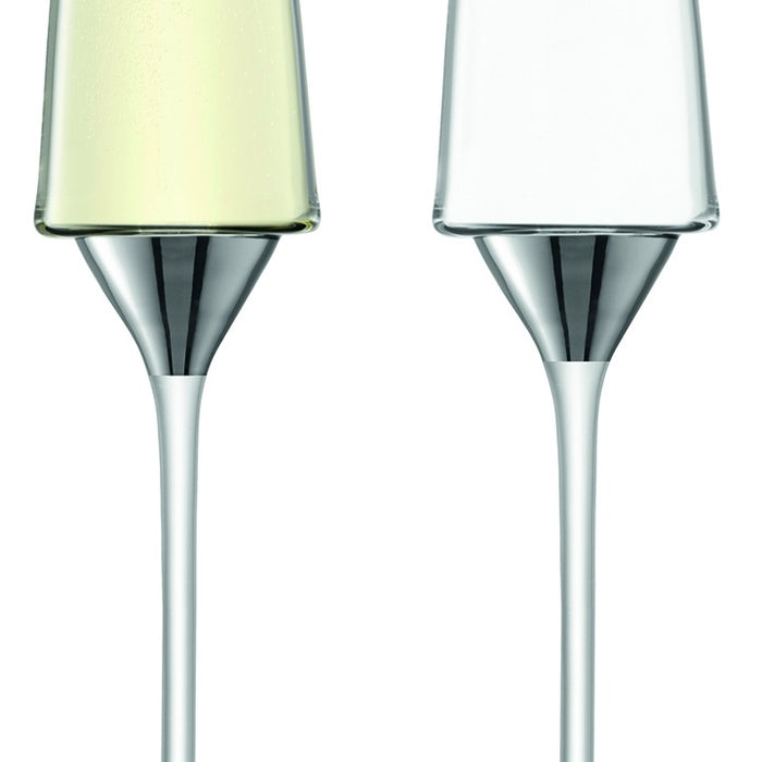LSA Space Champagne Flute 210 ml Set van 2 Stuks