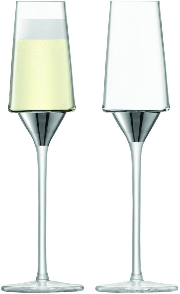 LSA Space Champagne Flute 210 ml Set van 2 Stuks