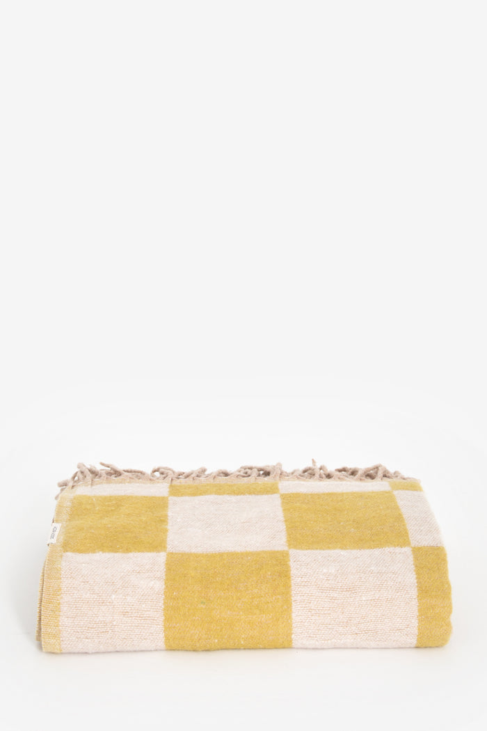 Sissy-Boy Gele geblokte deken