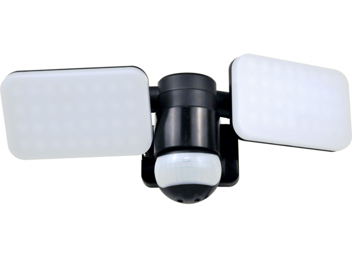 ELRO LF70 Duo LED Buitenlamp met Sensor - 2x10W - 1200LM - Zwart