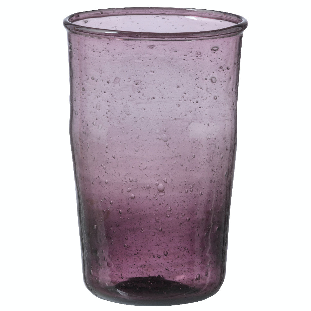 Bungalow Siesta belletjesglas aubergine 410 ml, 4 in een doosje