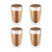 Krumble Latte Macchiato glas dubbelwandig 400ml - set van 4