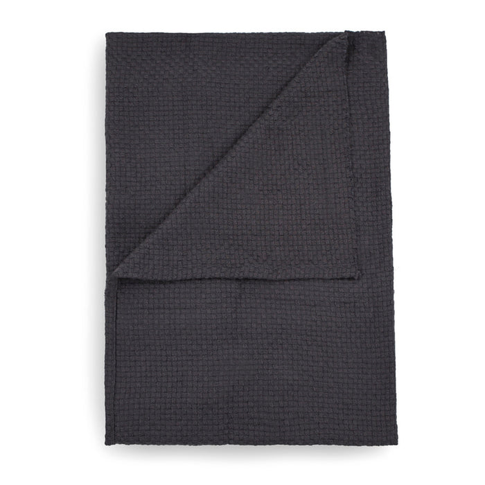 Yellow Wafel Stephanie Bedsprei Plaid - dark grey