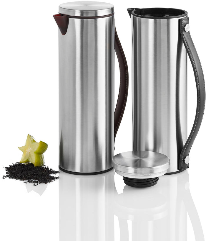 Loft Thermoskan met Lederen Handvat 1 l, Bruin - AdHoc