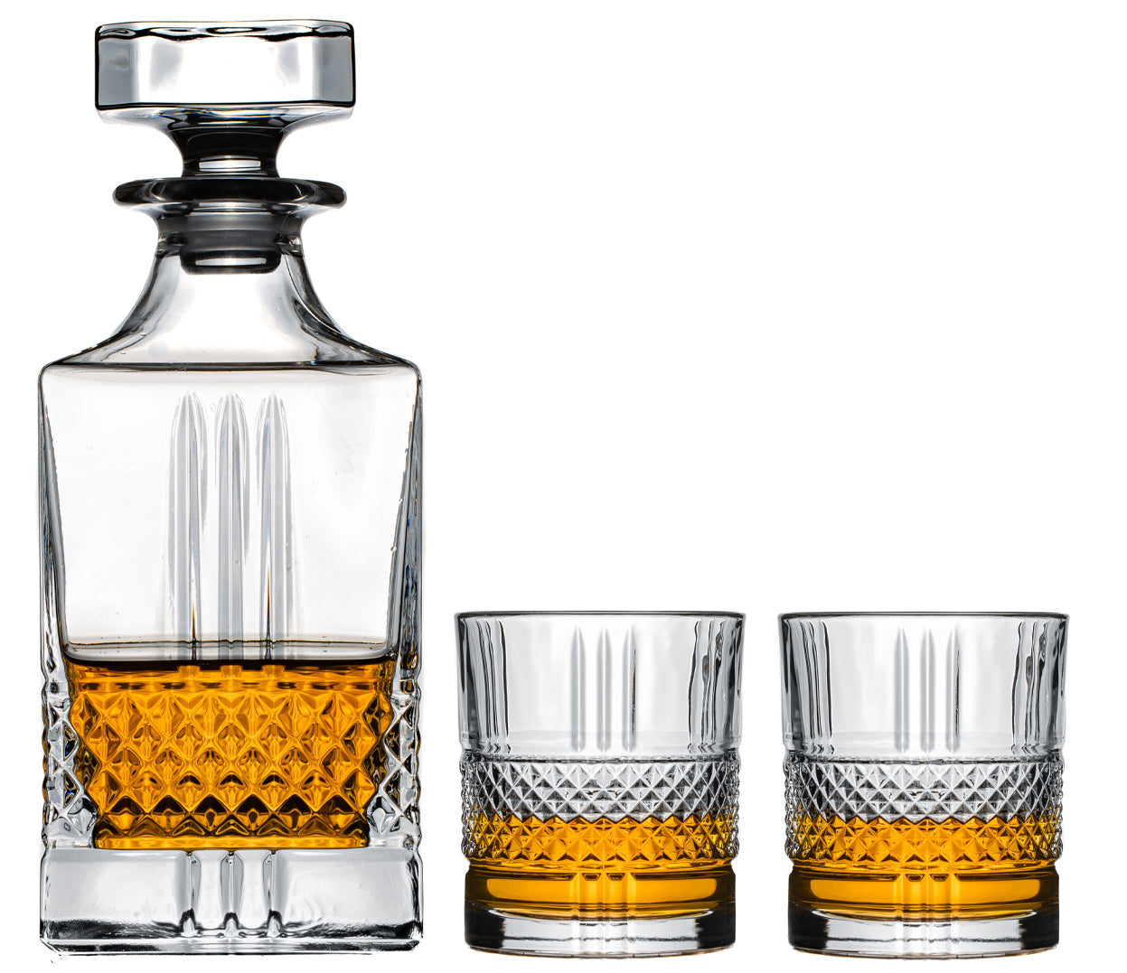 Jay Hill Whiskey Set (karaf & whiskeyglazen) Monea - 3-Delig