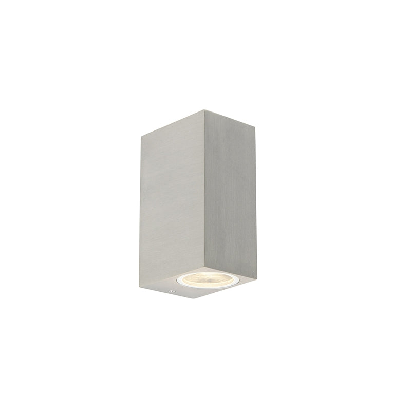 QAZQA Moderne wandlamp aluminium 2-lichts IP44 - Baleno
