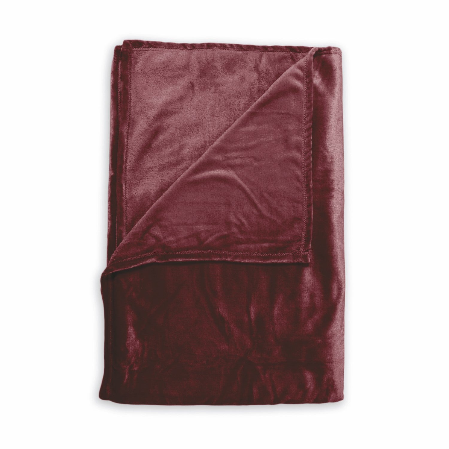 Zo Home Flanel Fleece Plaid Cara - bordeaux red - 140x200