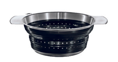 Rösle - Opvouwbaar Vergiet Zwart, 24 cm - Rösle