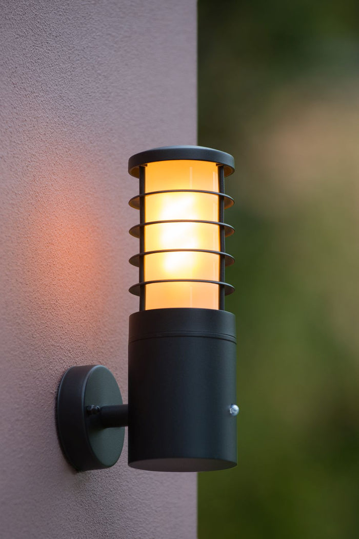 Lucide SOLID Wandlamp 1xE27 - Antraciet