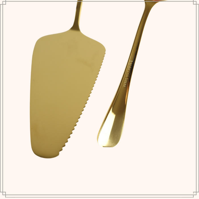 OTIX Taartschep Cakeschep Goud RVS 23 cm Bakspullen
