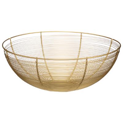 Opbergmand - Fruitmand Draad - Goud - Ø32 cm