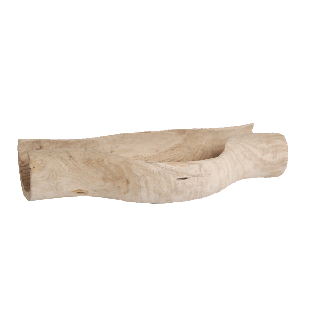 D&M BLOND houten grote schaal - L 71 cm