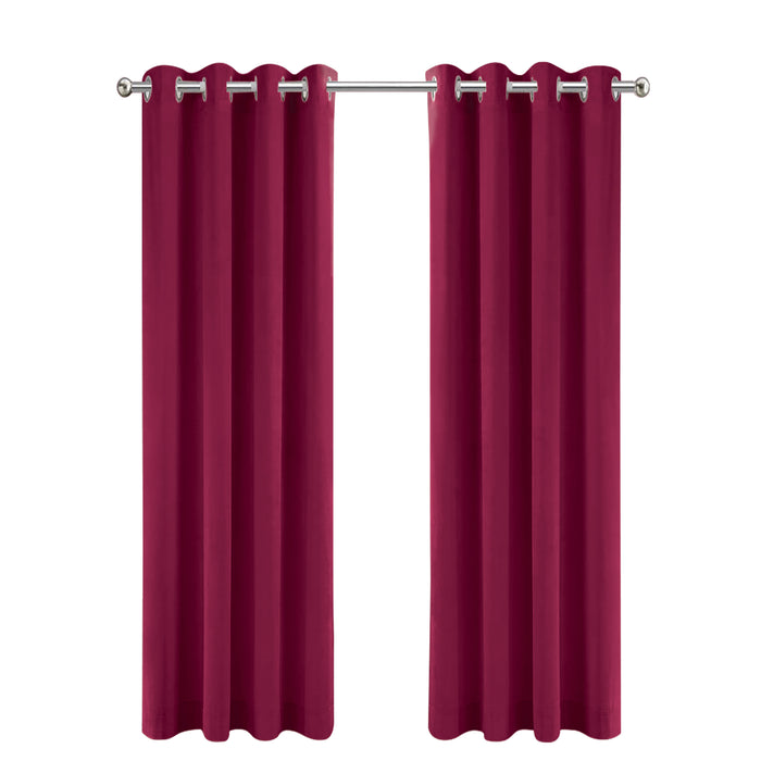 LW Collection Kant en klaar gordijnen rood 140x240cm