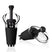 Vacuvin - Wijnserver &amp; Stopper - Zwart - Vacuvin
