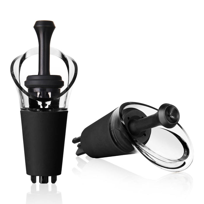 Vacuvin - Wijnserver &amp; Stopper - Zwart - Vacuvin