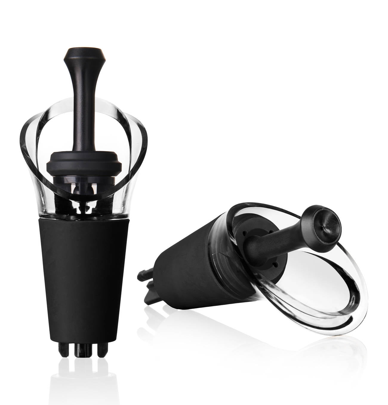 Vacuvin - Wijnserver &amp; Stopper - Zwart - Vacuvin