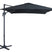 Kantelbare Zweefparasol 250x250 cm - Sterke Zweef Parasol - Zwart