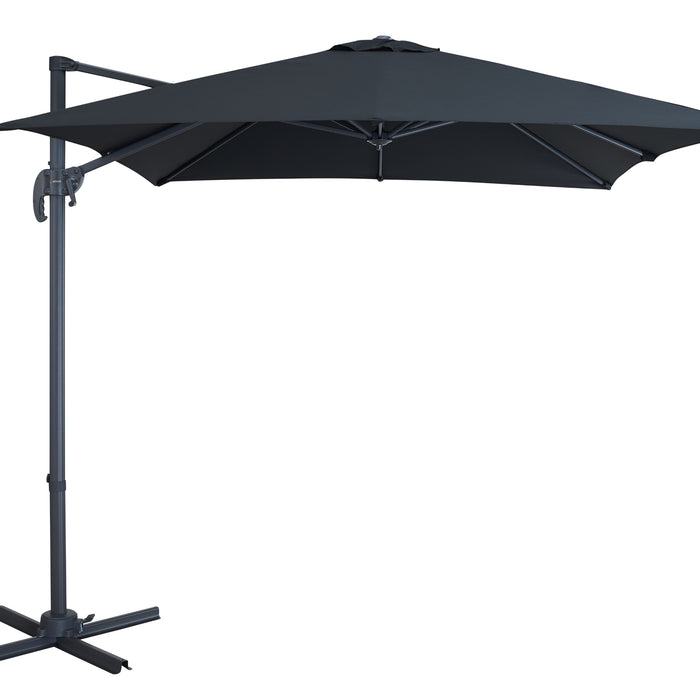 Kantelbare Zweefparasol 250x250 cm - Sterke Zweef Parasol - Zwart