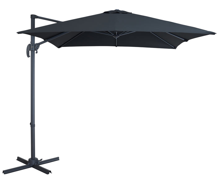 Kantelbare Zweefparasol 250x250 cm - Sterke Zweef Parasol - Zwart