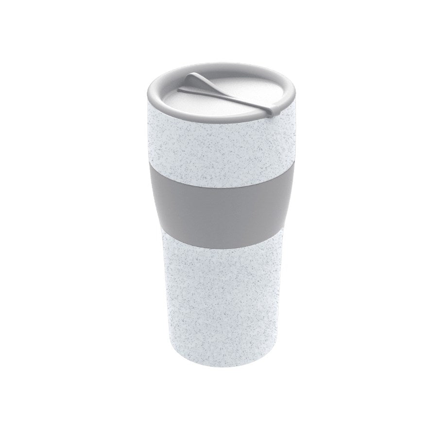 Koziol - Herbruikbare Koffiebeker met Deksel, 0.7 L, Organic Grijs - K