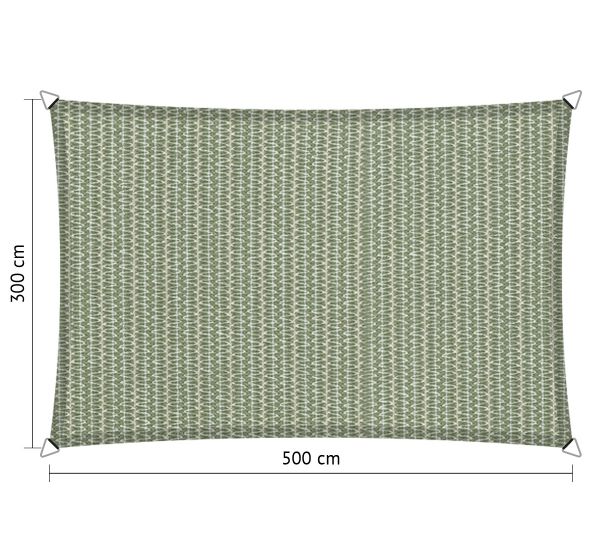 Shadow Comfort   rechthoek 3x5m Moonstone Green