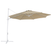 Beliani - SAVONA II - Zweefparasol - Taupe|Wit - Polyester