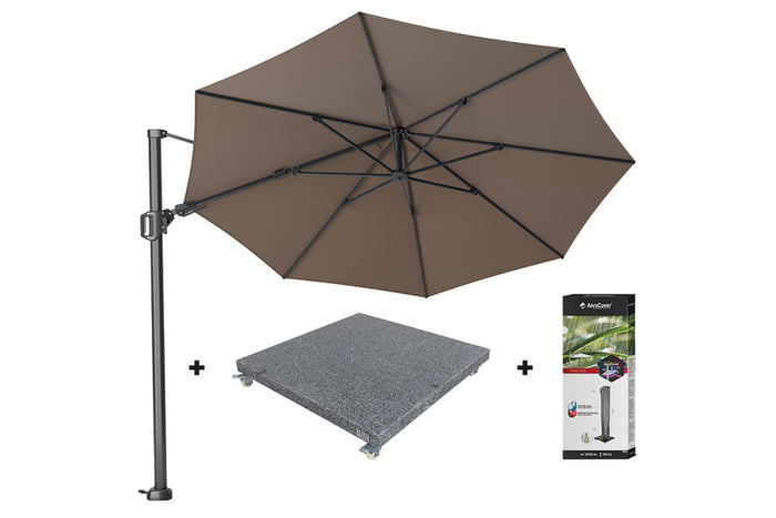 Platinum Challenger Premium T2 3.5 Rond - Havanna Taupe + voet en hoes