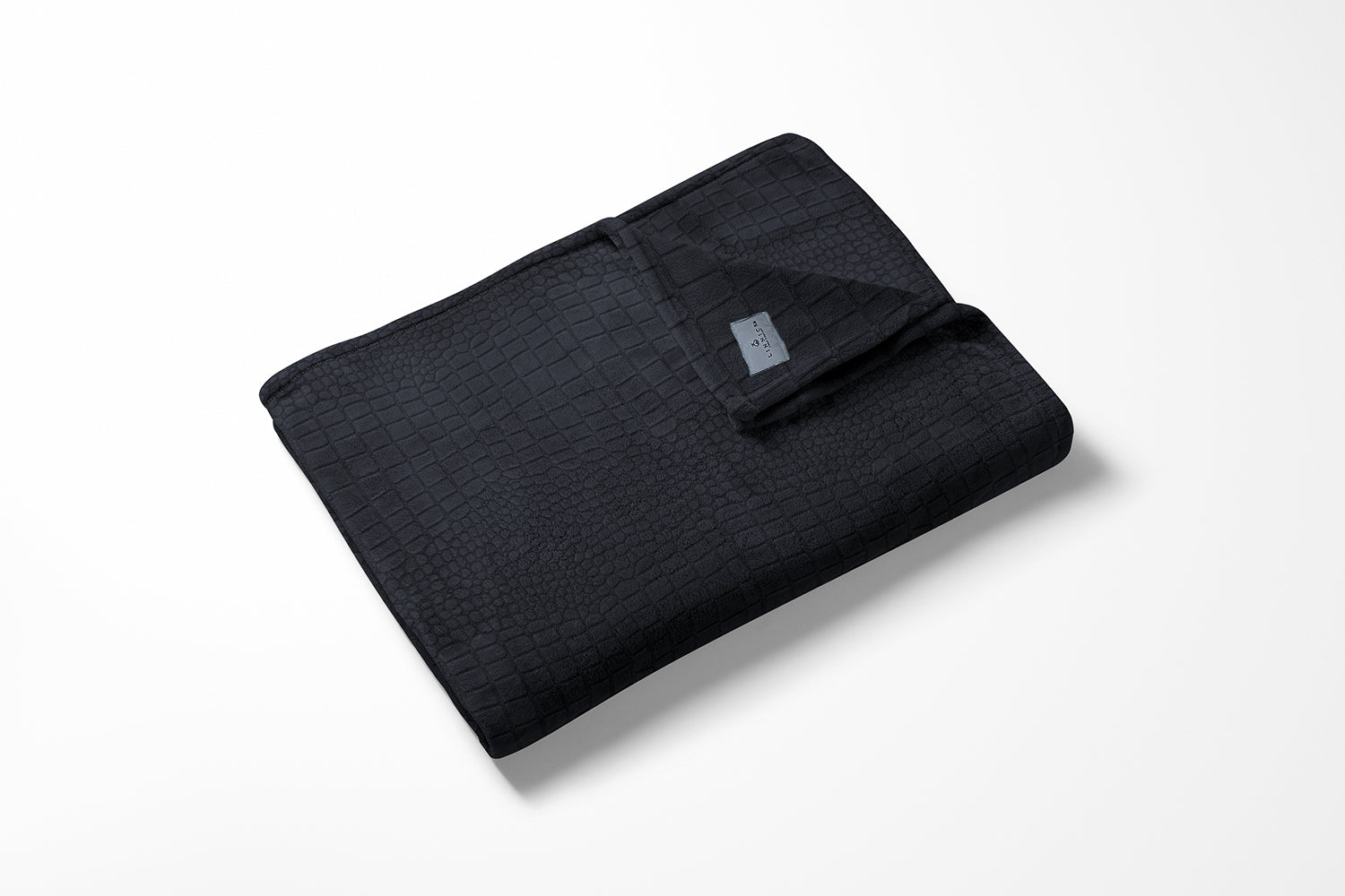 LINNICK Flanel Fleece Deken Croco - zwart - 140x200cm