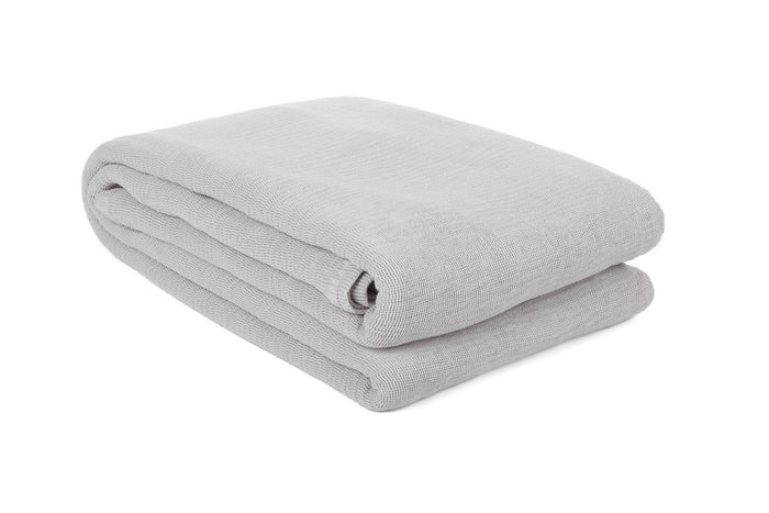 Yellow Katoen Bedsprei Plaid Ica - vapor grey 140x200cm