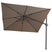 Platinum Challenger Zweefparasol T2 premium - 3x3 m. Havana Taupe