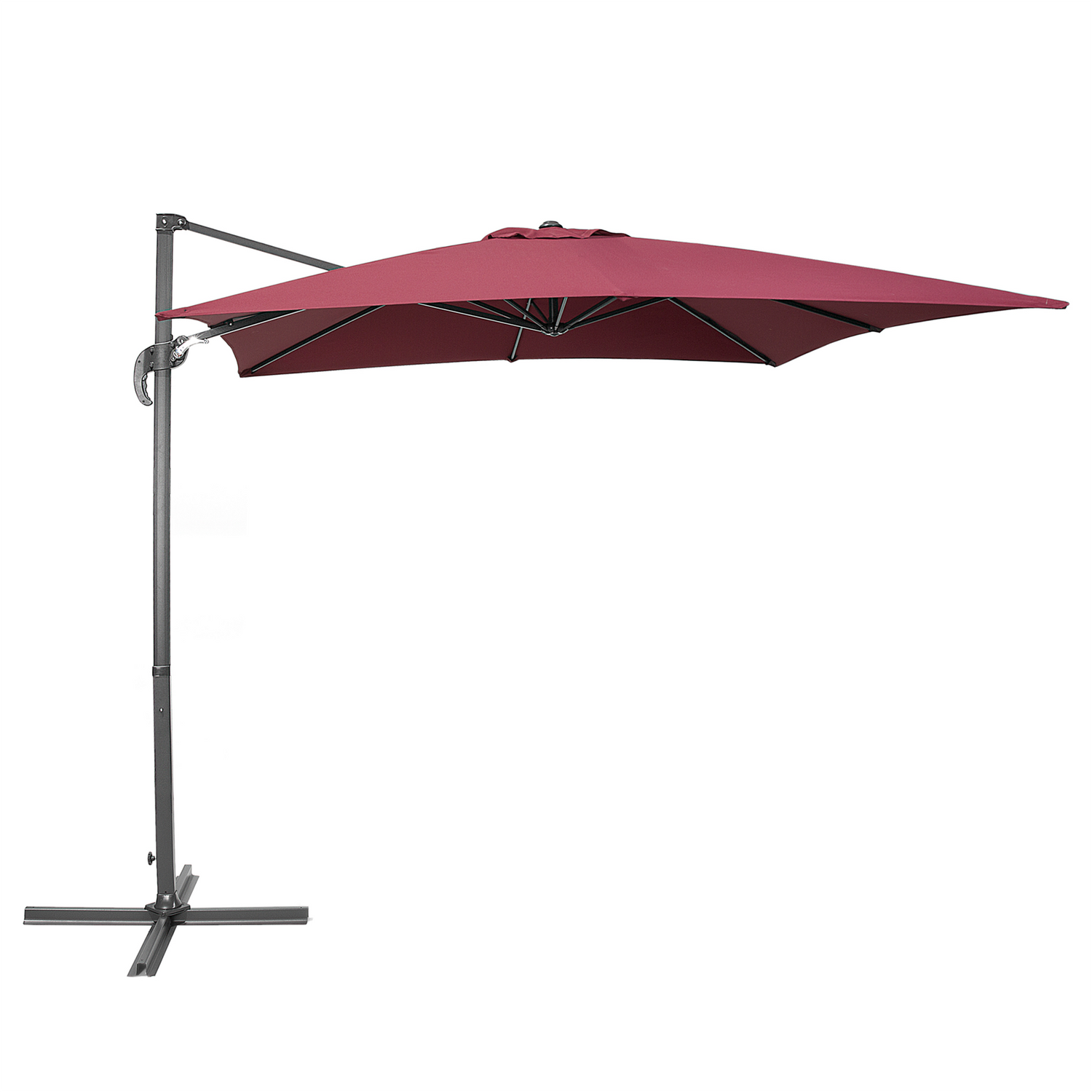 Beliani - MONZA - Zweefparasol - Rood - Polyester
