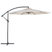 Beliani - RAVENNA - Zweefparasol - Lichtbeige - Polyester