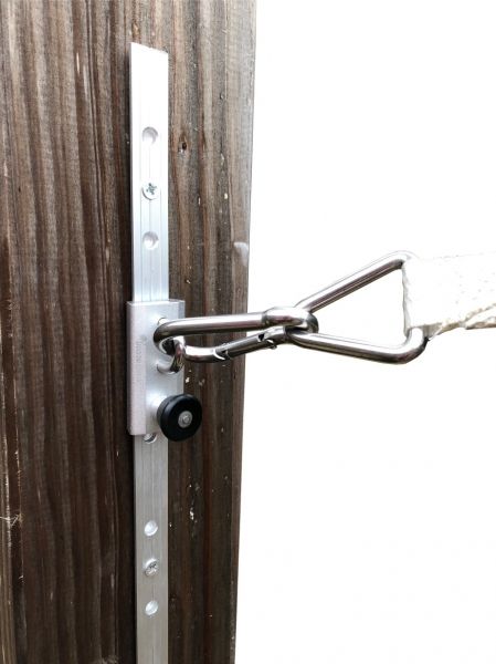 Shadow Comfort Aluminium rail met RVS schuifsysteem